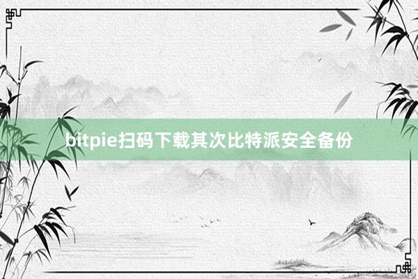 bitpie扫码下载其次比特派安全备份