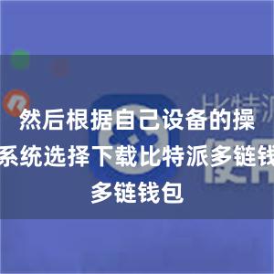 然后根据自己设备的操作系统选择下载比特派多链钱包